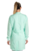 Jaleco feminino tecido GABARDINE verde claro botão coberto - comprar online