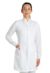 Jaleco feminino branco liso - tecido gabardine, a partir de: na internet