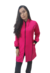 Jaleco feminino pink com viés e zíper preto - tecido GABARDINE na internet