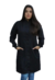 Jaleco feminino preto - tecido gabardine