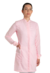 Jaleco feminino rosa claro - tecido OXFORD