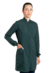 Jaleco feminino verde escuro botão coberto - tecido OXFORD