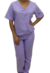Pijama cirúrgico unissex lilás (Gabardine) - Via Blanco Jalecos - Jalecos para profissionais e estudantes da área da saúde