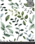 Gabardina acrílica ramas verdes