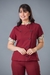 590 - Dolmã Feminino com Detalhe Estampado - Rei dos Jalecos | Uniformes Médicos