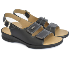 Sandalia velcro - color negro #616