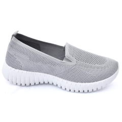 Zapatilla Elástico tejido Gris #2403 - comprar online