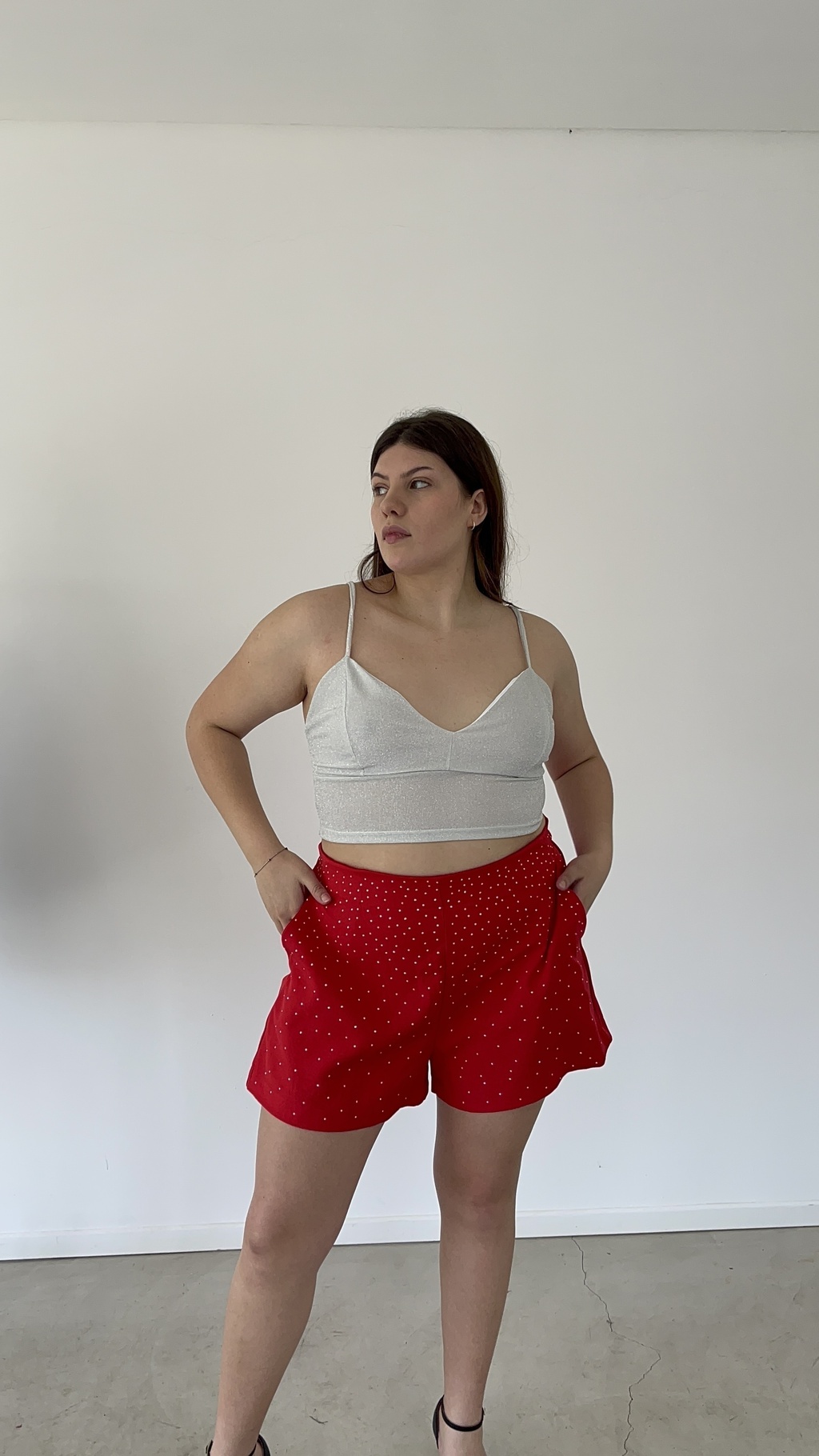 Short con brillos hotsell