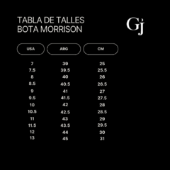 BOTA MORRISON GAMUZA NEGRA - García de Jalon