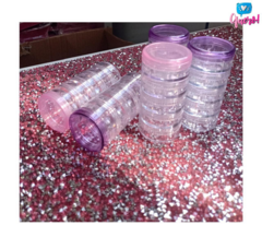 Porta Glitter Torre M com 5 Divisões Acrílico Vazio - comprar online