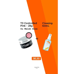 Gel Led Uv T3 Controlled Levelling - Pink- Cuccio- 28g + BRINDE CLEASING 60ml
