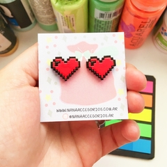 Mini Corazón Pixelado Rojo - comprar online