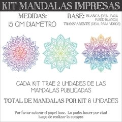 Mandalas 15 cm ~ 6 UNI - comprar online