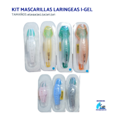 Kit de mascarillas laringeas supragloticas i-gel #1 #1.5 #2 #2.5 #3 #4 #5 - comprar en línea