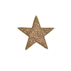 Aplique Estrela GRANDE, cor OURO, termocolante