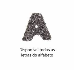 Letras bordado termocolante com pedrarias Vidrilhos Ônix - Avulsas (todo alfabeto) - comprar online