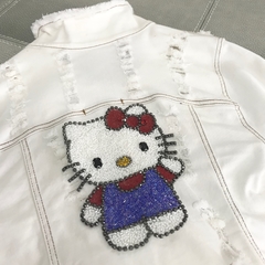 Aplique bordado termocolante com pedrarias Hello Kitty na internet