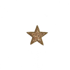 Aplique Estrela PEQUENA, cor OURO, termocolante