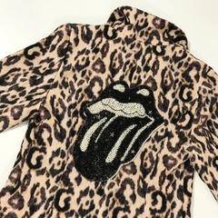 Língua Rolling Stones BLACK e PÉROLAS bordado termocolante com pedrarias - comprar online