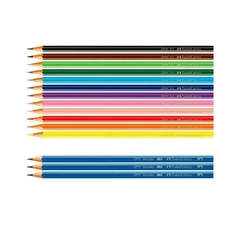 LÁPIZ FABER-CASTELL X 12 + 3 GRAFITO HB - comprar online