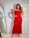 vestido Amália vermelho