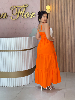 vestido Brenda laranja - comprar online