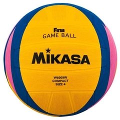 PELOTA N°4 WATERPOLO OFICIAL FINA MIKASA W6009W FEMENINO