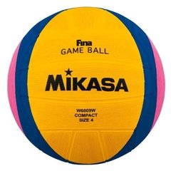 PELOTA N°4 WATERPOLO OFICIAL FINA MIKASA W6009W FEMENINO