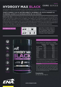 Hydroxy Max Black - Termogénico 120 caps - ENA - comprar online