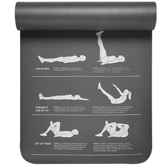 Colchoneta Yoga Pilates Mat 10mm Gaiam Essentials con Porta Mat en internet