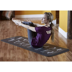 Colchoneta Yoga Pilates Mat 10mm Gaiam Essentials con Porta Mat - tienda online