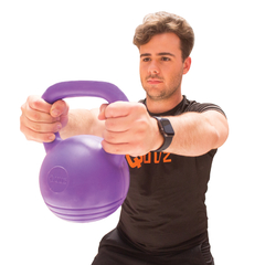 PESA RUSA / KETTLEBELL PLÁSTICA RELLENA 2 Kg QUUZ - comprar online