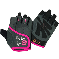 Guantes para Gimnasio/Fitness/Pesas Femeninos Con Abrojo - Quuz