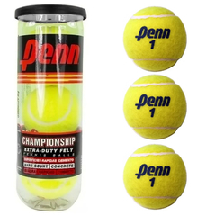 Tubo Pelota Tennis x 3 Penn Championship Sello Negro