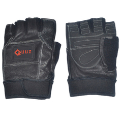 GUANTES GIMNASIO CUERO QUUZ LINEA PRO FITNESS CON ABROJO - comprar online