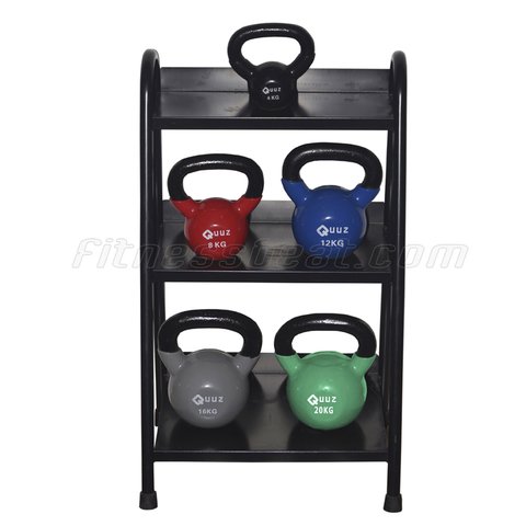 PESA RUSA/ KETTLEBELL FUNDICIÓN RECUBIERTA EN VINILO 16 Kg QUUZ