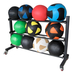 Rack porta Medicine Ball de 3 NIVELES (con ruedas)