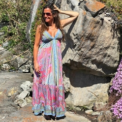 Vestido Largo Blanca (seda Sari)