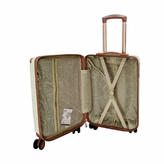Kit de Mala com Frasqueira SeaniteLas vegas tamanho P 10kg cor Marfim - loja online