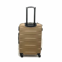 Imagem do Kit de malas com frasqueira Seanite Lyon tamanhos PMG cor Dourada
