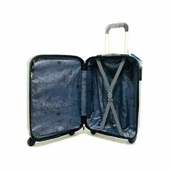 Kit de malas com frasqueira Seanite Filadélfia tamanhos PMG cor Prata - comprar online