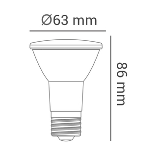 Lâmpada LED PAR20 IP65 6w Verde LP 32030