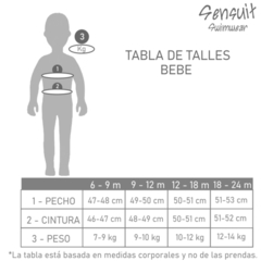 ENTERITO UV+50 FPU COLIBRÍ - BEBE 9/12meses al 18/24meses en internet