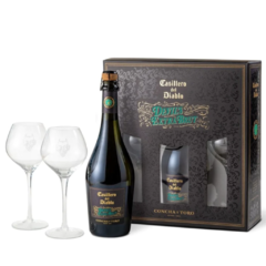 CASILLERO DEL DIABLO EXTRA BRUT + 2 COPAS