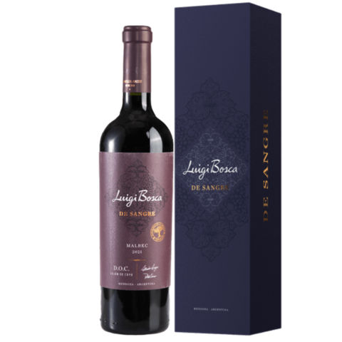 LUIGI BOSCA DE SANGRE MALBEC DOC EN ESTUCHE