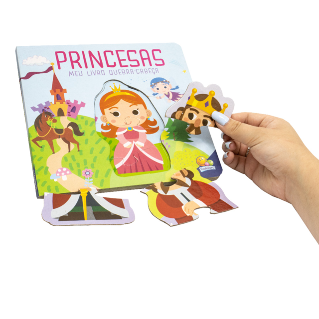 Box de Livros e Quebra cabeça das Princesas