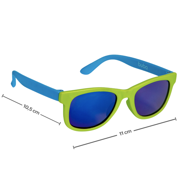 Óculos de Sol Baby Verde com Azul - Buba