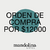 ORDEN DE COMPRA POR 12000 - comprar online