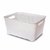 Cajas Simil Rattan Blancas sin tapa 30ancho X22alto X43largoCM en internet