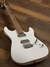 Guitarra Eléctrica Soloking Stratocaster MS1 Custom 24 HH Flat Top in Satin White Matte with Roasted Flame Maple